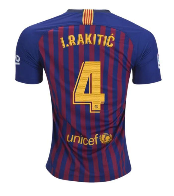 Barcelona Ivan Rakitic Home Jersey 2018/19 - Fans Jersey Stop