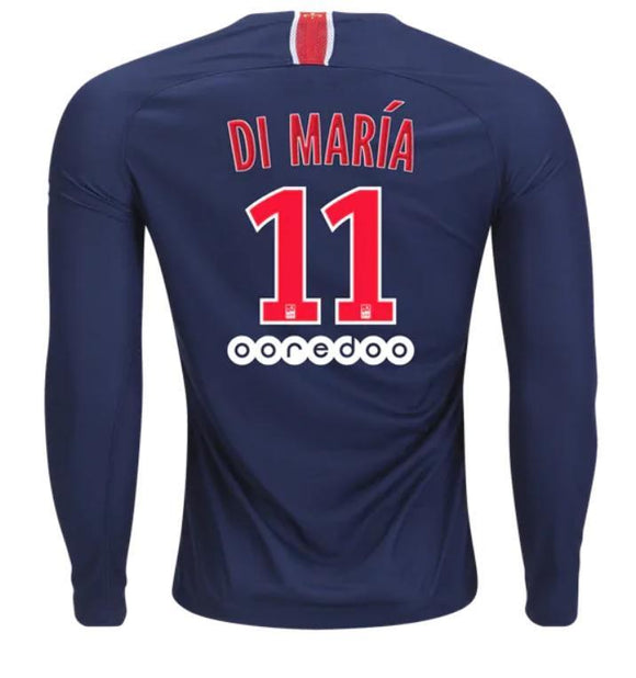 Paris Saint-Germain Angel Di Maria Long Sleeve Home Jersey 2018/19 - Fans Jersey Stop