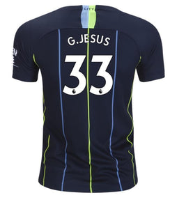 Manchester City Gabriel Jesus Youth Away Jersey 18/19