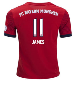 Bayern Munich James Youth Home Jersey