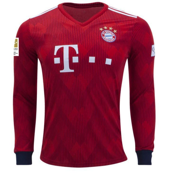 Bayern Munich Long Sleeve Home Jersey