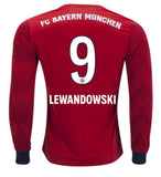 Bayern Munich Lewandowski Long Sleeve Home Jersey 2018/19