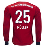 Bayern Munich Muller Long Sleeve Home Jersey