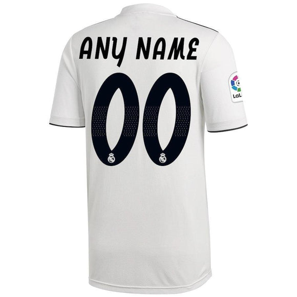 Real Madrid Home Custom Jersey